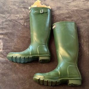 Green Hunter boots